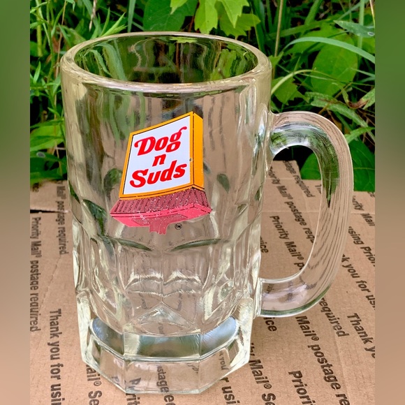 COPY - Vintage Mid Century Heavy Thumb Print DOG N SUDS Rootbeer Mug - Picture 16 of 16